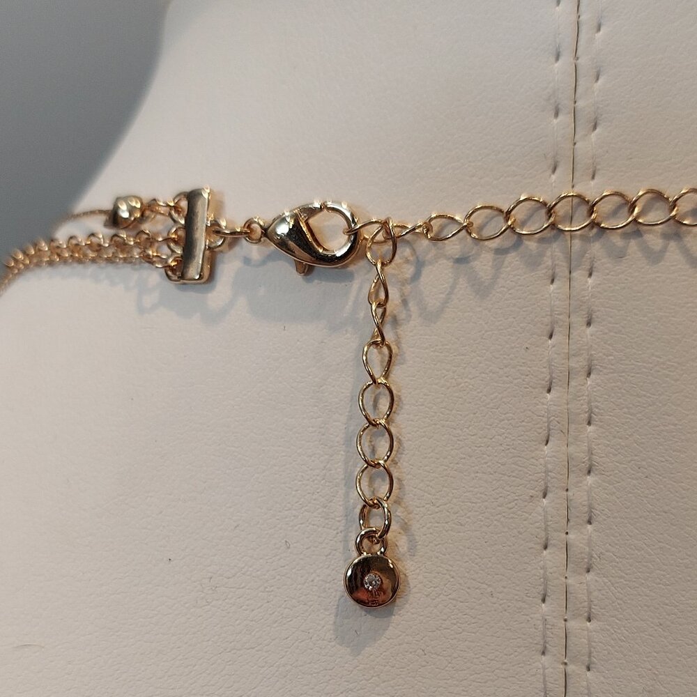 ππNWT LC LAUREN CONRAD MOTHER-OF-PEARL MULTI-STRAND NECKLACE - Picture 6 of 8